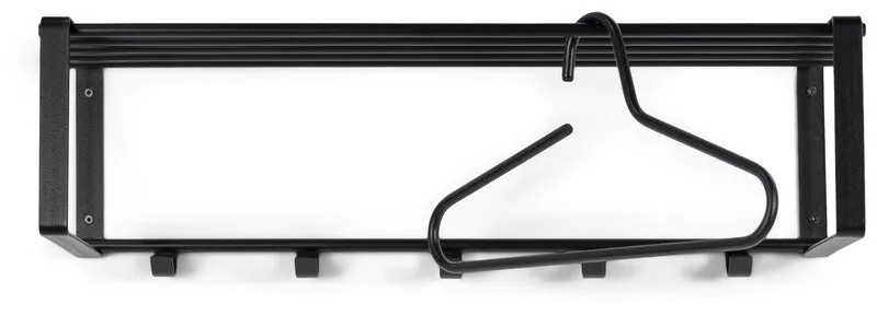 Wandgarderobe Rex 2 Schwarz pulverbeschichtet Garderobe von Spinder
