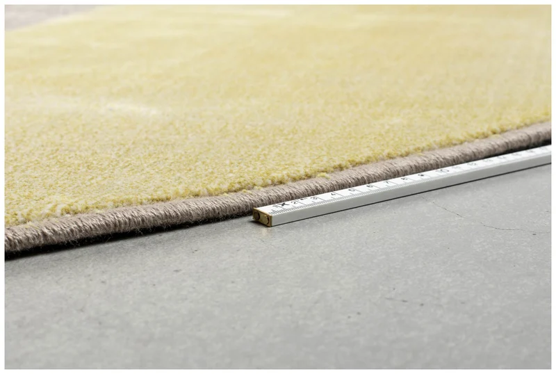 Teppich HILTON Grau Gelb von ZUIVER rund Ø 240 cm