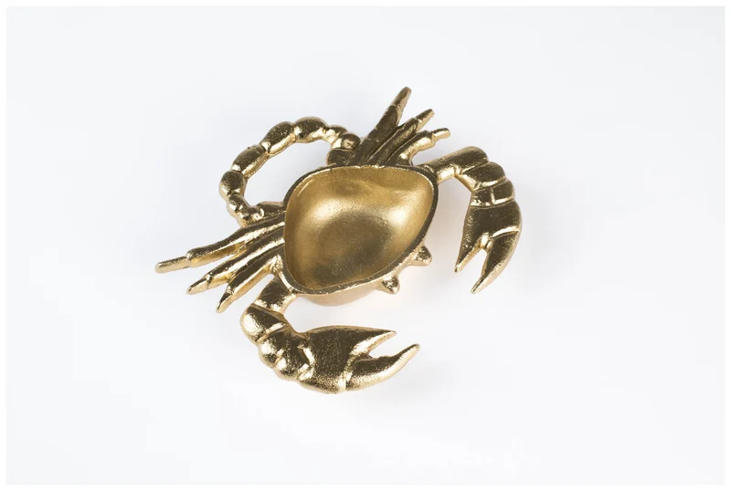 Krabben Dekoschale IT'S A CRAB TRAY GOLD von BOLD Monkey