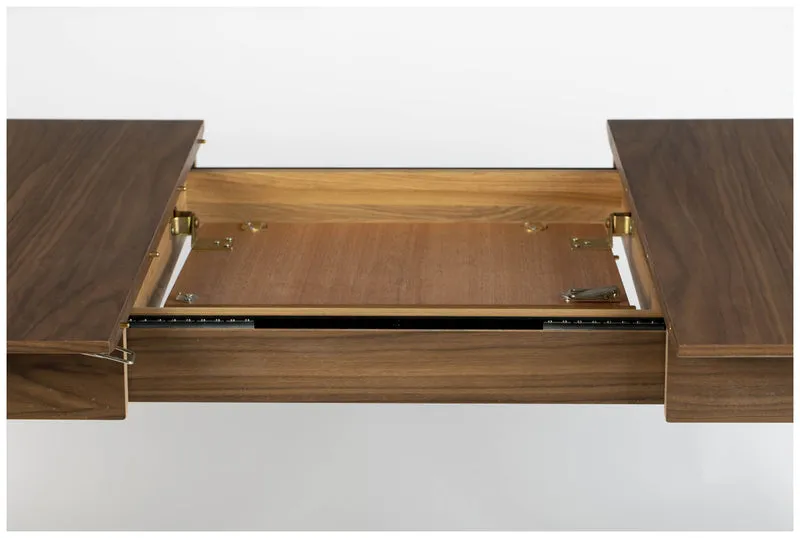 Esstisch GLIMPS von ZUIVER 120 x 80 ausziehbar Walnuss furniert