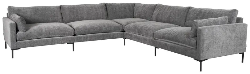 Zuiver Ecksofa Sofa SUMMER ANTHRAZIT 7-Sitzer