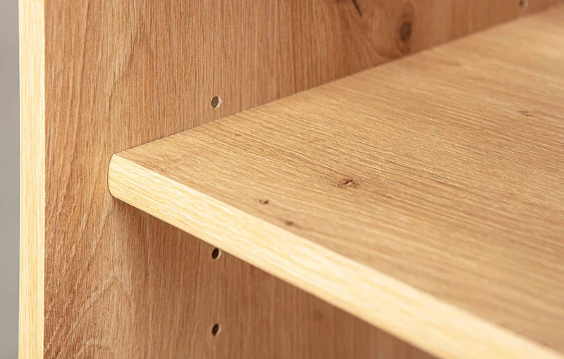 Schreibtisch ADDU kleiner Computertisch mit Rollen in Artisan Eiche