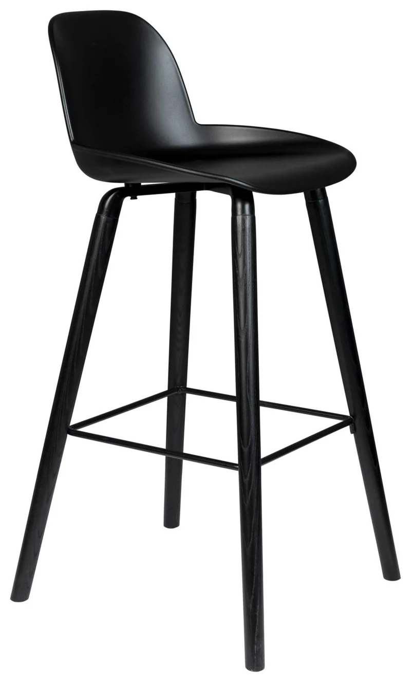 Barhocker ALBERT KUIP ALL BLACK von ZUIVER