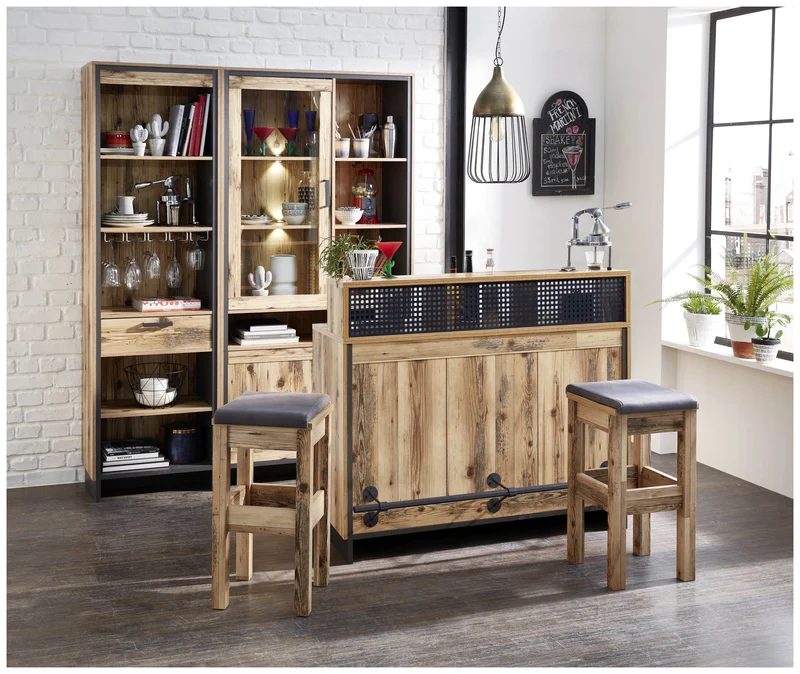 Regal Bücherregal PRATO KG05 Oldwood Alpine Lodge Dekor