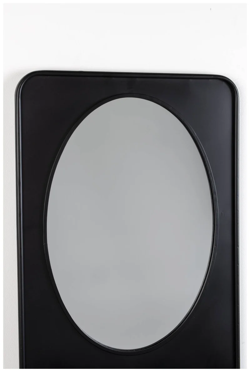 Wandspiegel Spiegel PASCAL M mit Ablage Metall schwarz