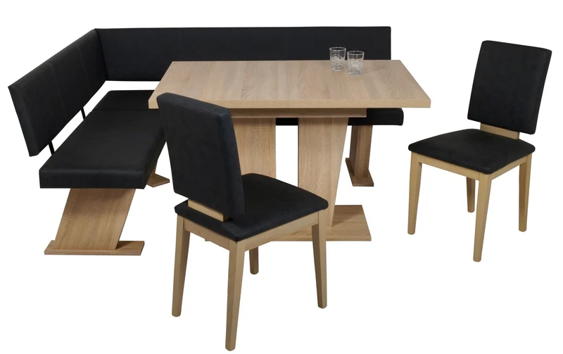 Eckbankgruppe Eckbank Essgruppe VERONA 150 x 181 cm Sonoma Eiche