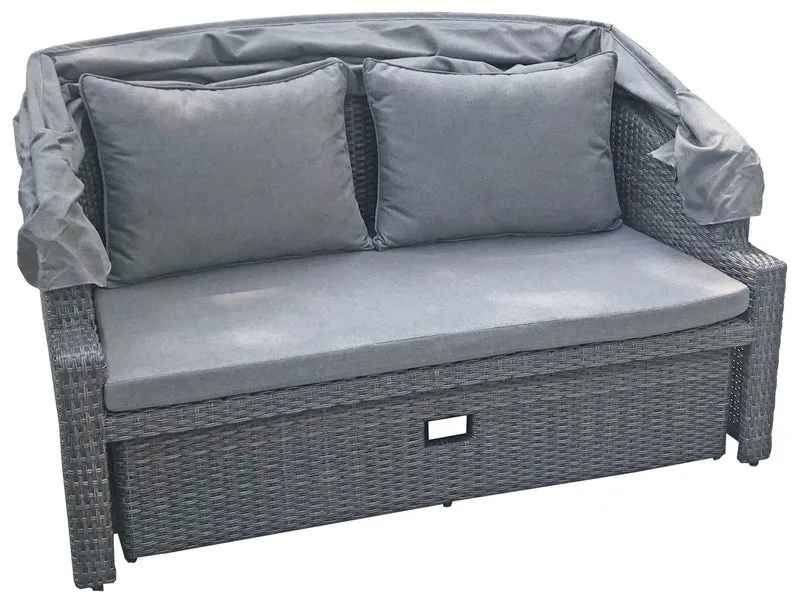 Gartensofa MONTE CARLO mit Liegefunktion und Sonnendach