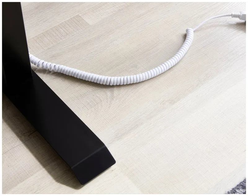 Höhenverstellbarer Schreibtisch elektrisch LIFT4HOME in schwarz mit USB