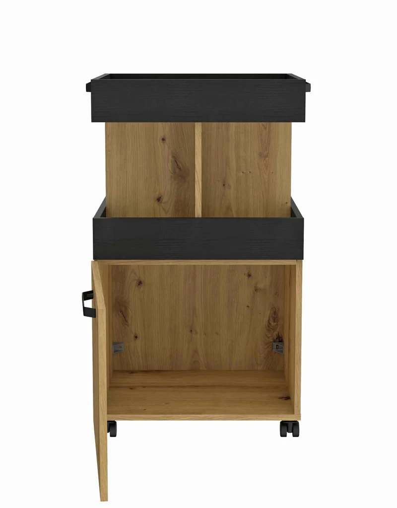 Servierwagen HOME BAR 203 Optik: Artisan Eiche Schwarzeiche, von Forte