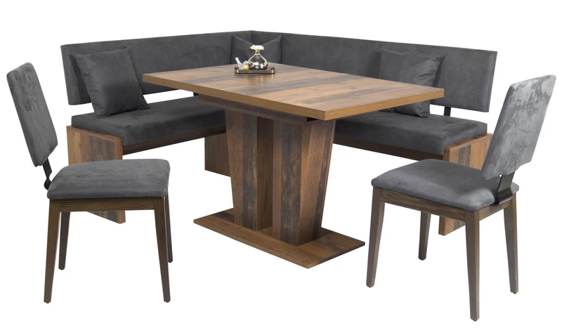Esstisch MILANO Säulentisch 120 x 80 cm ausziehbar auf 160 cm