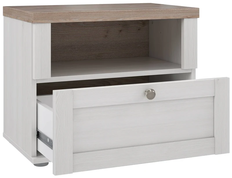ILOPPA Schlafzimmer-Set 4-tlg., Optik: Schneeeiche, von Forte