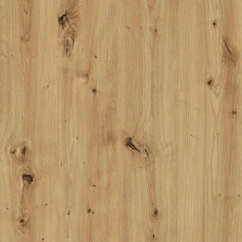 Ausziehtisch Esstisch TABLE ROUND Optik: Artisan Eiche, Beine schwarz