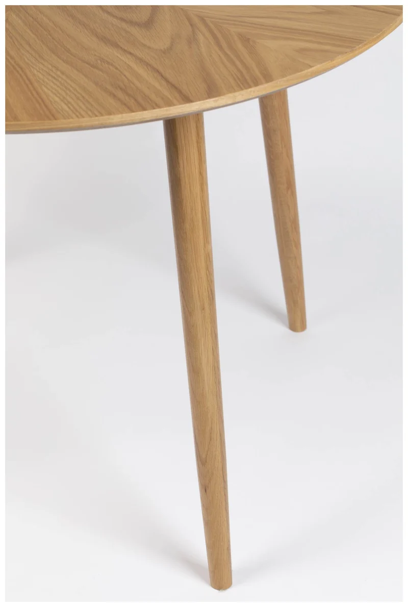 Esstisch FABIO Eiche furniert Ø 100 cm mit runder Platte