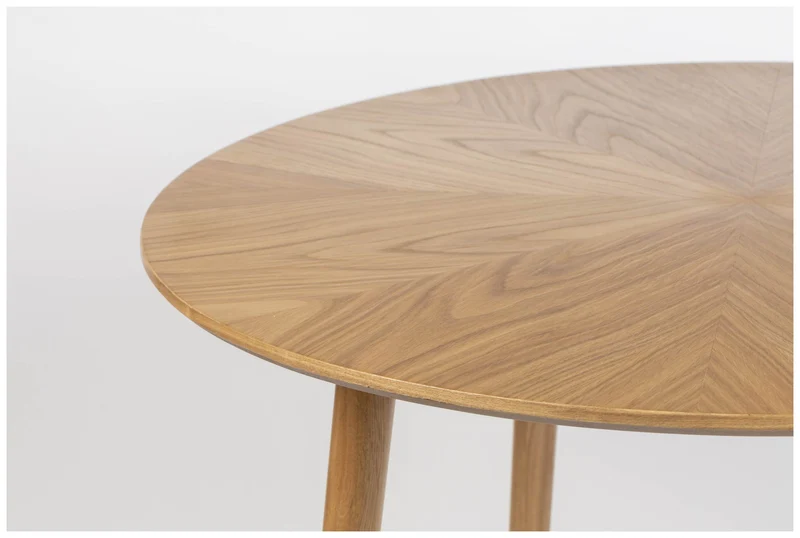 Esstisch FABIO Eiche furniert Ø 100 cm mit runder Platte