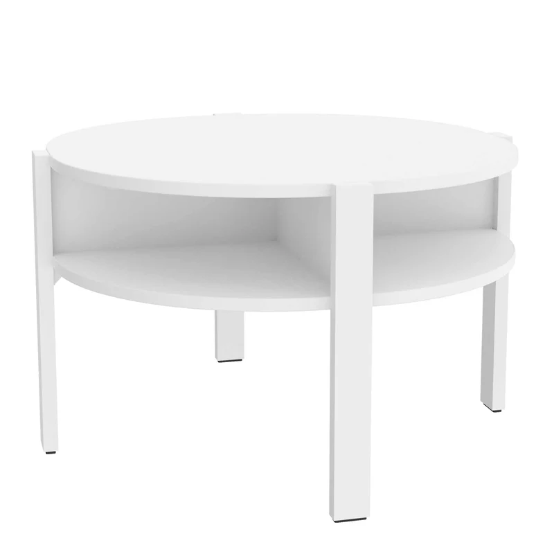 Couchtisch TOBAGO rund Ø 75 cm Weiß, von Forte