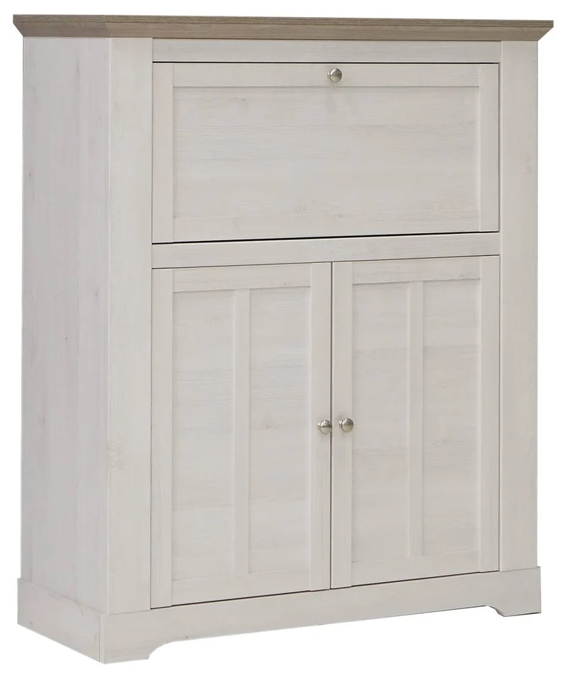 Wohnzimmerschrank ILOPPA 1 Komplettset 4-tlg. Schneeeiche von Forte