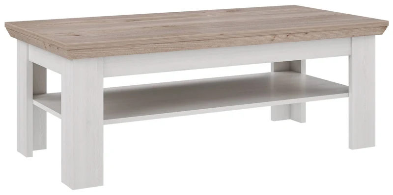 Couchtisch ILOPPA 120 x 60 cm Optik: Schneeeiche / Nelson Eiche, Forte
