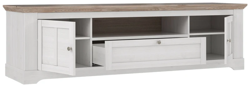 Lowboard TV-Board ILOPPA 2-trg. 1 Schublade Optik: Schneeeiche, Forte