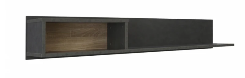 Wandboard GALACTIQUE 184 cm Optik Beton grau / Sonoma Eiche
