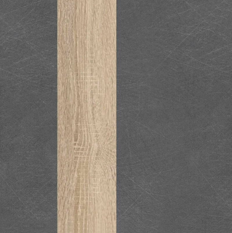 Regal GALACTIQUE 1 Tür Optik Beton grau / Sonoma Eiche von Forte