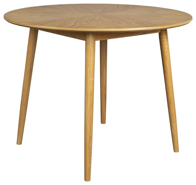 Esstisch FABIO Eiche furniert Ø 120 cm mit runder Platte