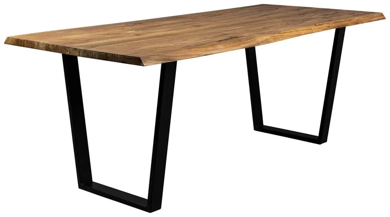 Esstisch AKA mit Baumkante 180 x 90 cm Akazie von DUTCH BONE