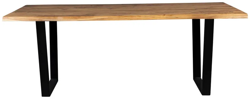 Esstisch AKA mit Baumkante 180 x 90 cm Akazie von DUTCH BONE