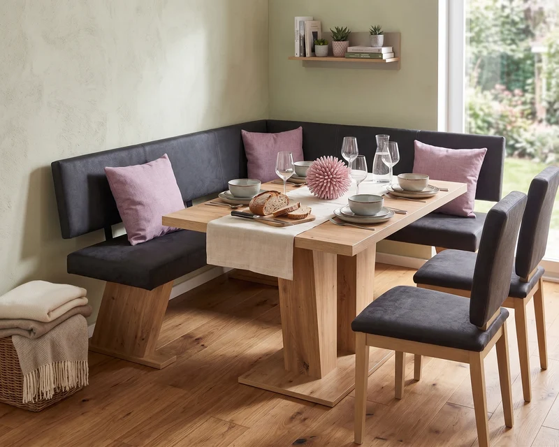 Eckbank Eckbankgruppe Essgruppe VERONA 150 x 181 cm Artisan Eiche