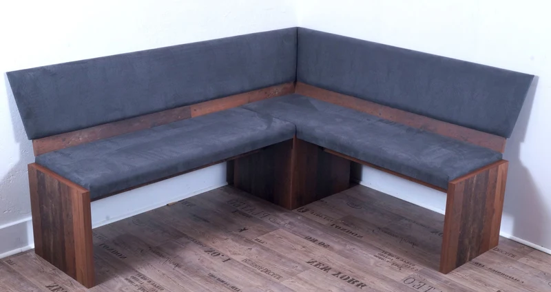 Eckbank Eckbankgruppe Essgruppe MILANO 185 x 150 cm Old Wood Vintage