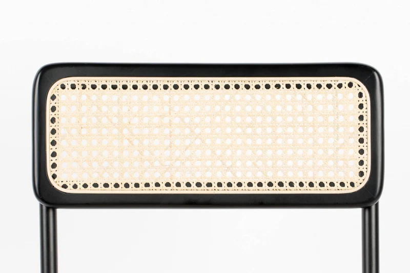 Stuhl Stapelstuhl JORT BLACK-NATURAL von ZUIVER
