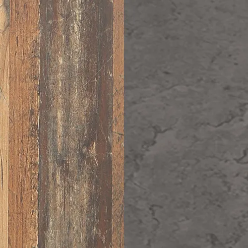 Schreibtisch NETBOB, Optik: Old Wood Vintage / Beton von Forte