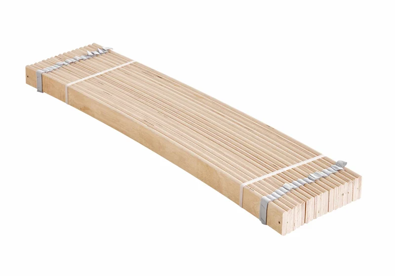 Rolllattenrost 90 x 200 mit 17 federnden Leisten aus Birke-Schichtholz