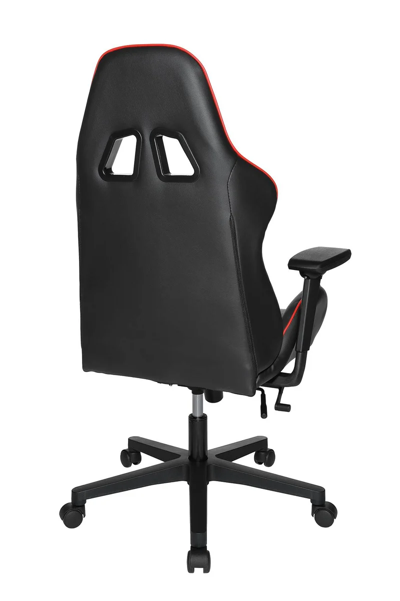 Gaming Chair Bürostuhl SPEED CHAIR 2, Kunstleder Schwarz Rot, Top Star