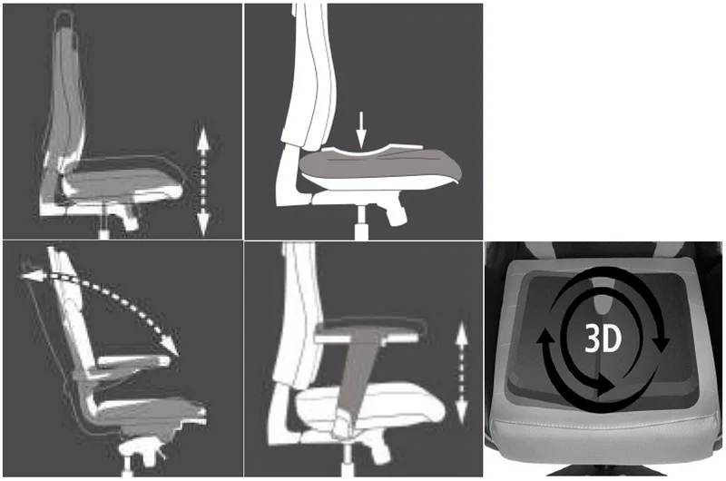 Gaming Chair Bürostuhl SPEED CHAIR 2, Kunstleder Schwarz Rot, Top Star