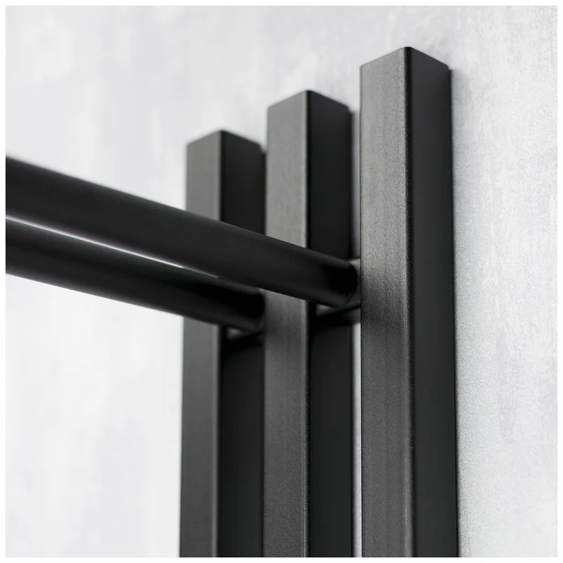 Wandgarderobe SENZA 1 Stahl Schwarz Garderobenhalter, Spinder Design