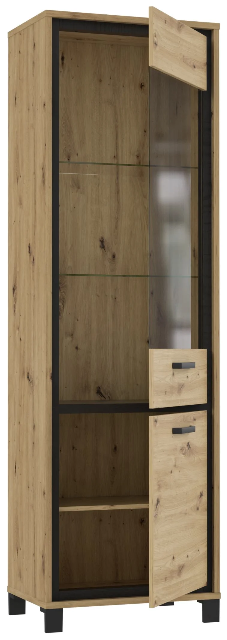 Esszimmer TRONDHEIM 4-tlg. in Artisan Schwarzeiche Optik, Forte