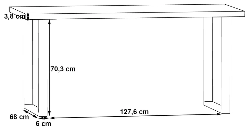 Schreibtisch Arbeitstisch KEFLAVIK 160 cm Weiß / Grau, von Forte