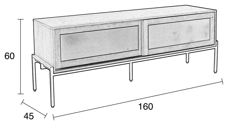 Sideboard HARDY EICHE von ZUIVER