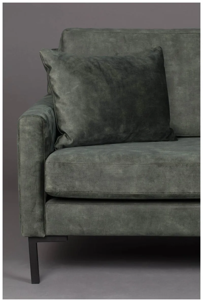 3-Sitzer Sofa HOUDA Samtstoff FOREST Grün von DUTCHBONE