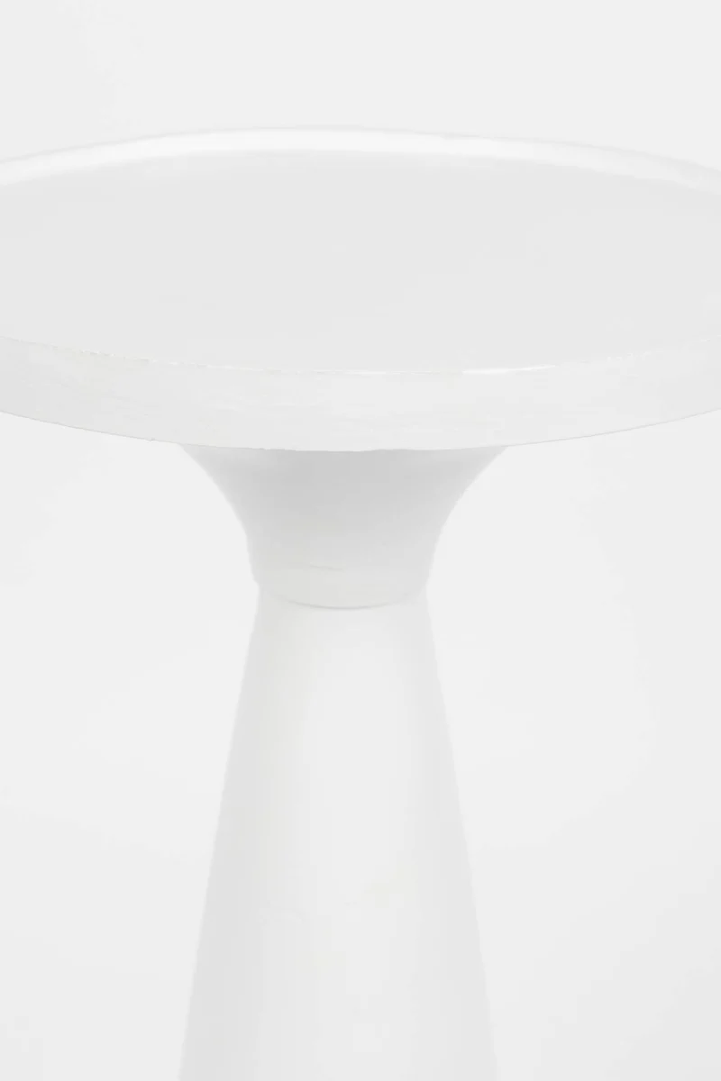 Beistelltisch FLOSS WHITE von Zuiver aus Aluminiumguss