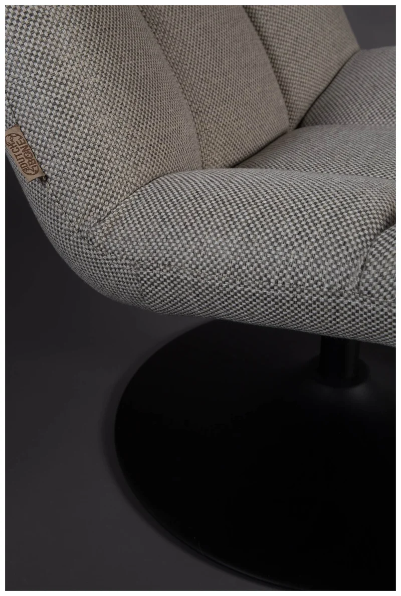Lounge Sessel BAR Stoff Hellgrau von DutchBone
