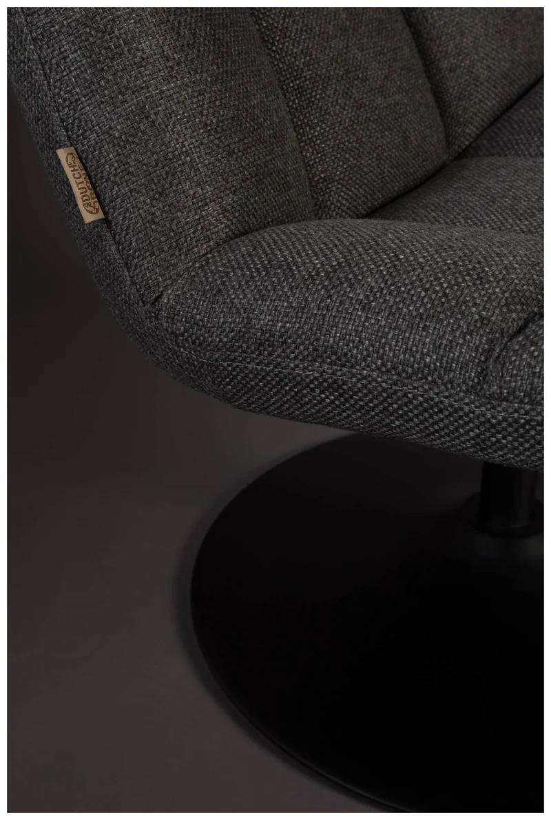 Lounge Sessel BAR Stoff Dunkelgrau von DutchBone