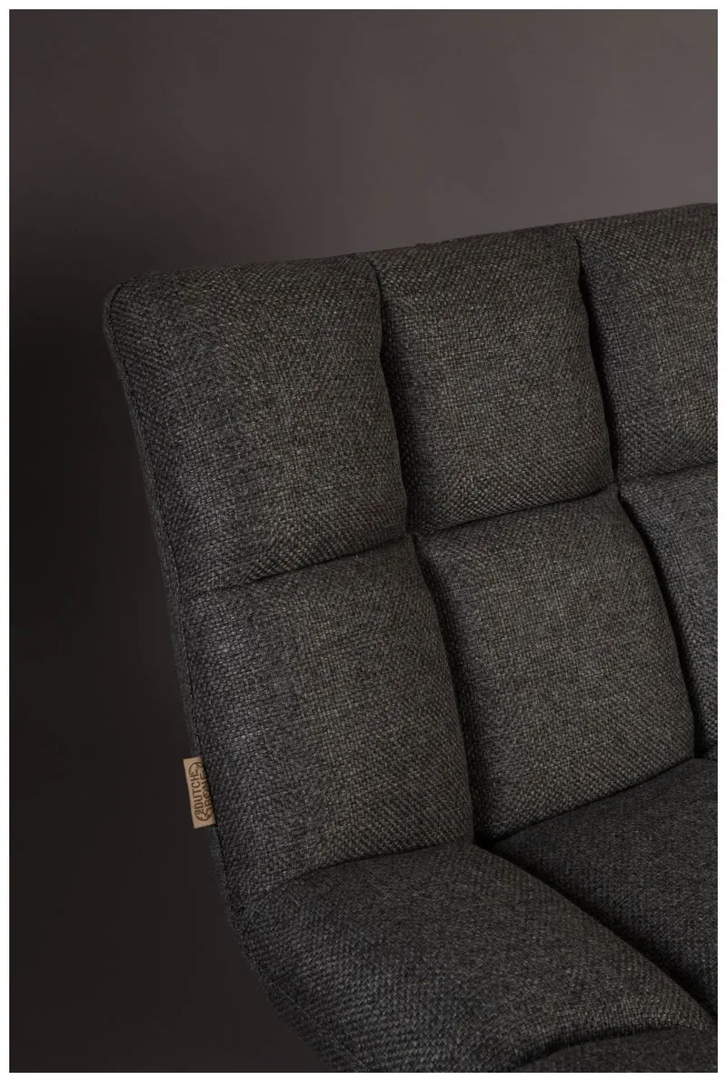 Lounge Sessel BAR Stoff Dunkelgrau von DutchBone