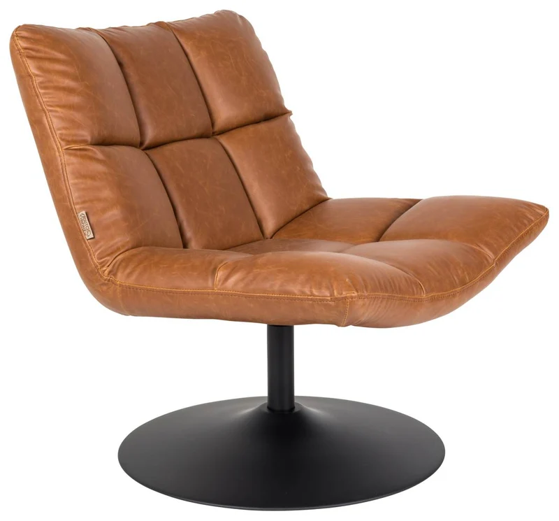 Lounge Sessel BAR VINTAGE BROWN Kunstleder von DutchBone