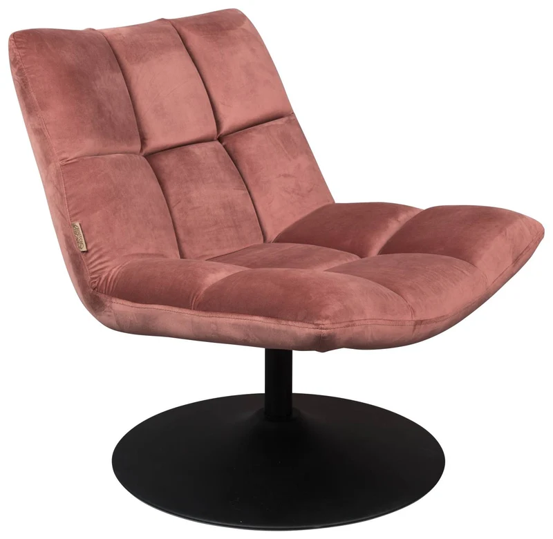 Lounge Sessel BAR VELVET OLD PINK von DutchBone