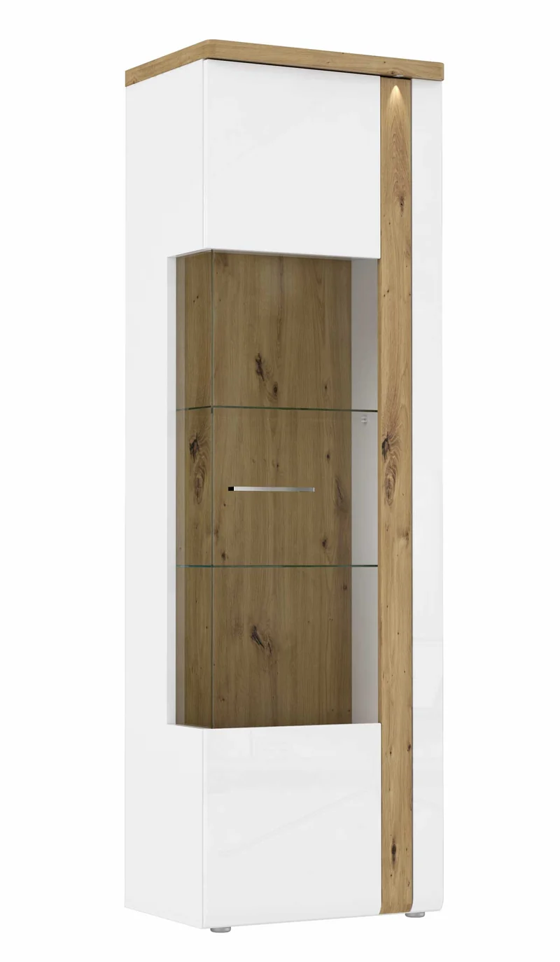 Wohnzimmerschrank TULUZA 4-tlg. Weiß/Artisan Eiche von Forte