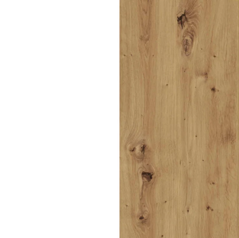 Lowboard TULUZA 2 Schubladen Optik Weiß / Artisan Eiche von Forte