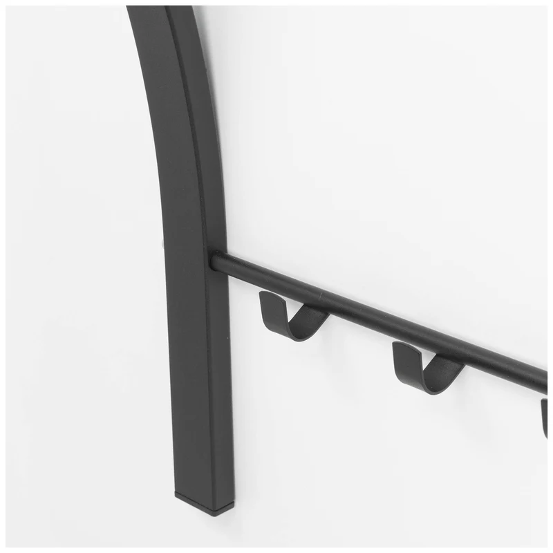 Design Wandgarderobe CARVE 1 Schwarz pulverbeschichtet, von Spinder