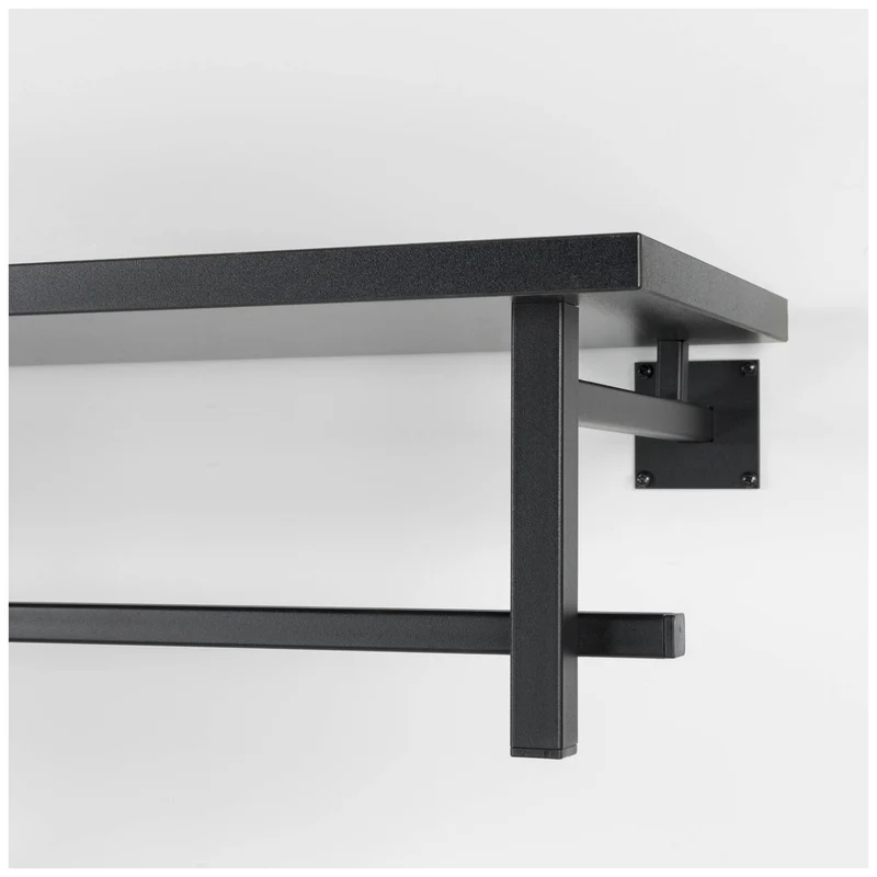 Wandgarderobe SIMPLON Stahlrohr Schwarz pulverbeschichtet, von Spinder