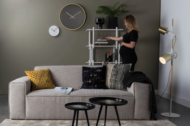 Sofa Couch BOR LATTE 2,5 Sitzer von ZUIVER